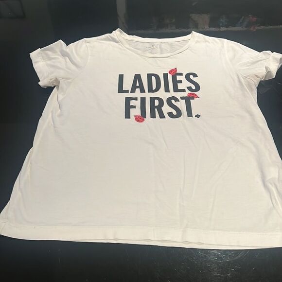KATE SPADE cotton white tee shirt M - Picture 3 of 11